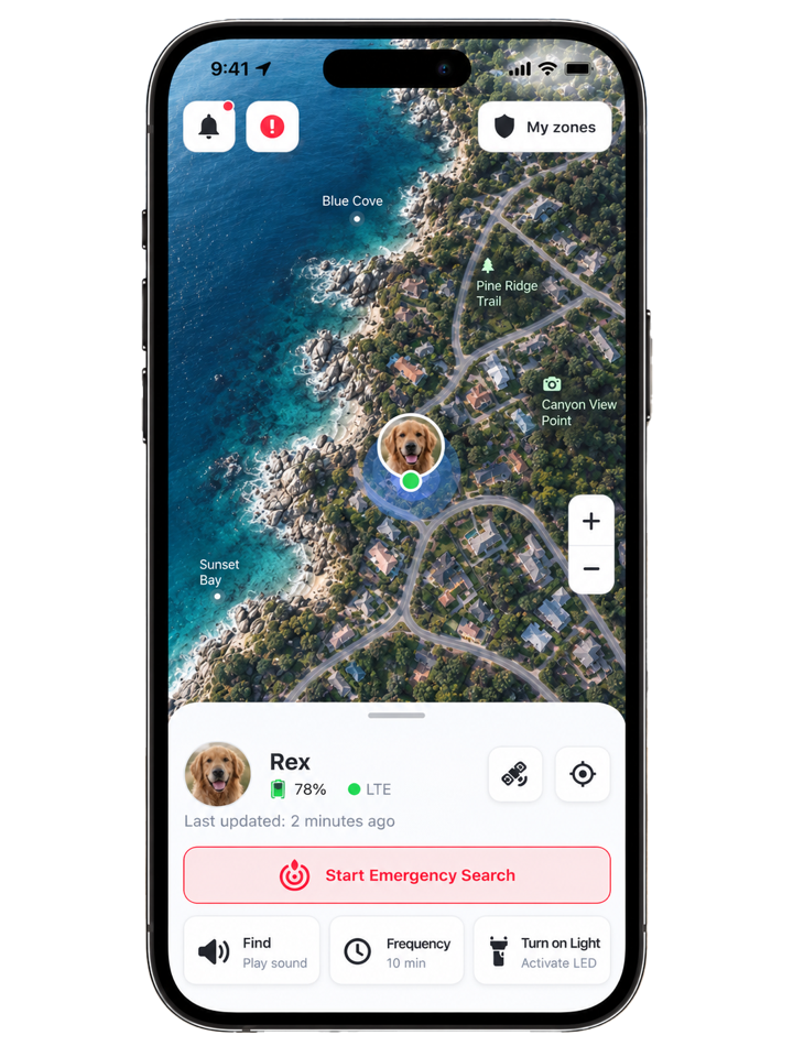 Raddox live location app on an iPhone