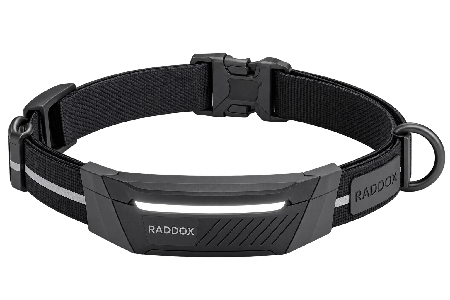 Raddox collar concept with integrated health, feedback, and training controls